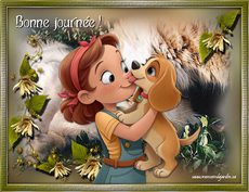 Carte Bonne journ�e / Bonjour