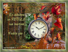 Carte Changement d'heure Automne 7