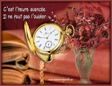 Carte Changement d'heure Printemps 11