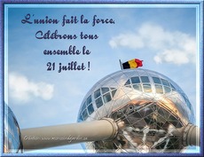 Carte F�te nationale - Belgique 3