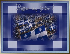 Carte F�te nationale - Qu�bec 3