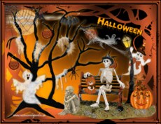 Carte Halloween anim�e 4