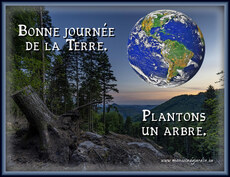 Carte Jour de la Terre statique 3