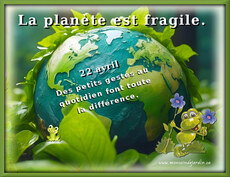 Carte Jour de la Terre statique 4