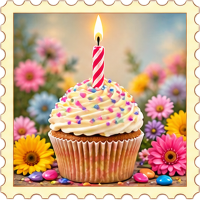 Timbre Anniversaire 8