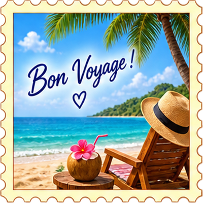Timbre Bon voyage 6