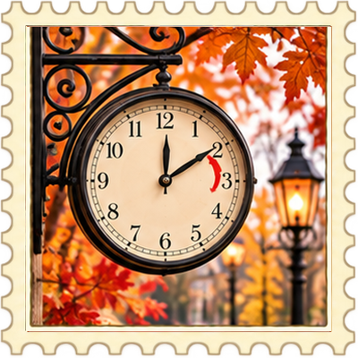 Timbre Changement d'heure - Automne 3