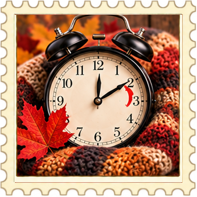 Timbre Changement d'heure - Automne 5