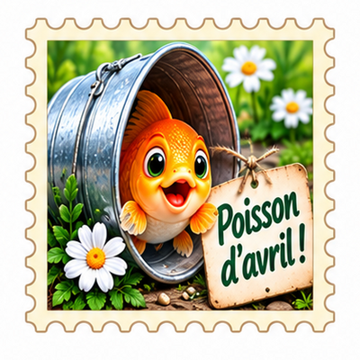 Timbre Poisson d'avril 5