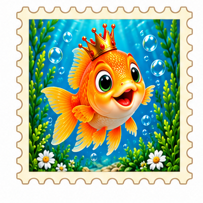 Timbre Poisson d'avril 7