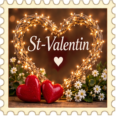 Timbre Saint-Valentin 12